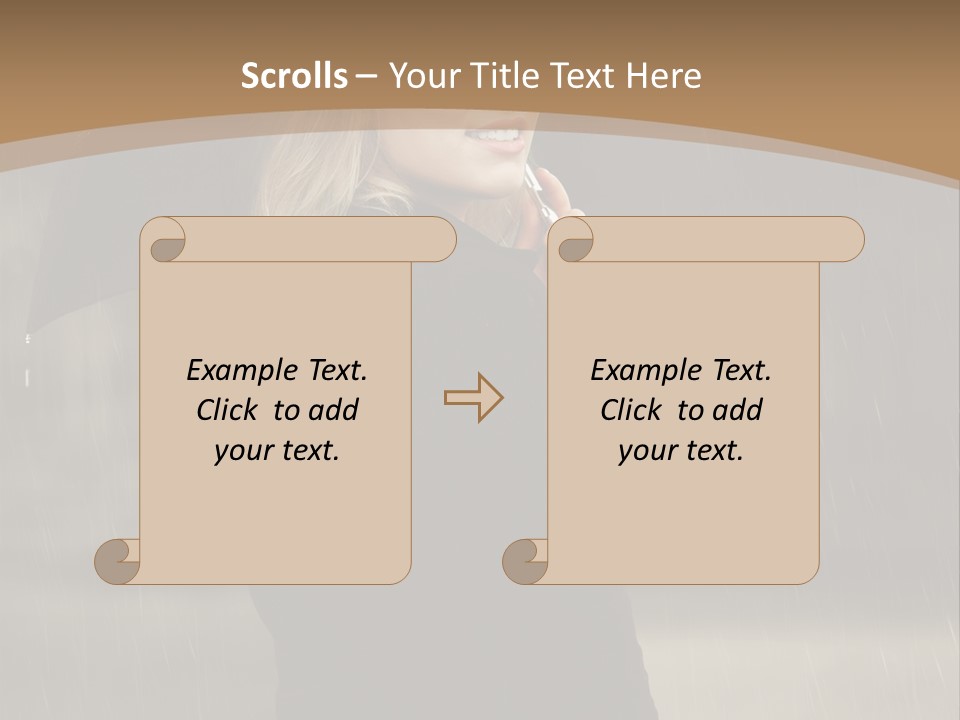 Outdoor Model Thoughtful PowerPoint Template