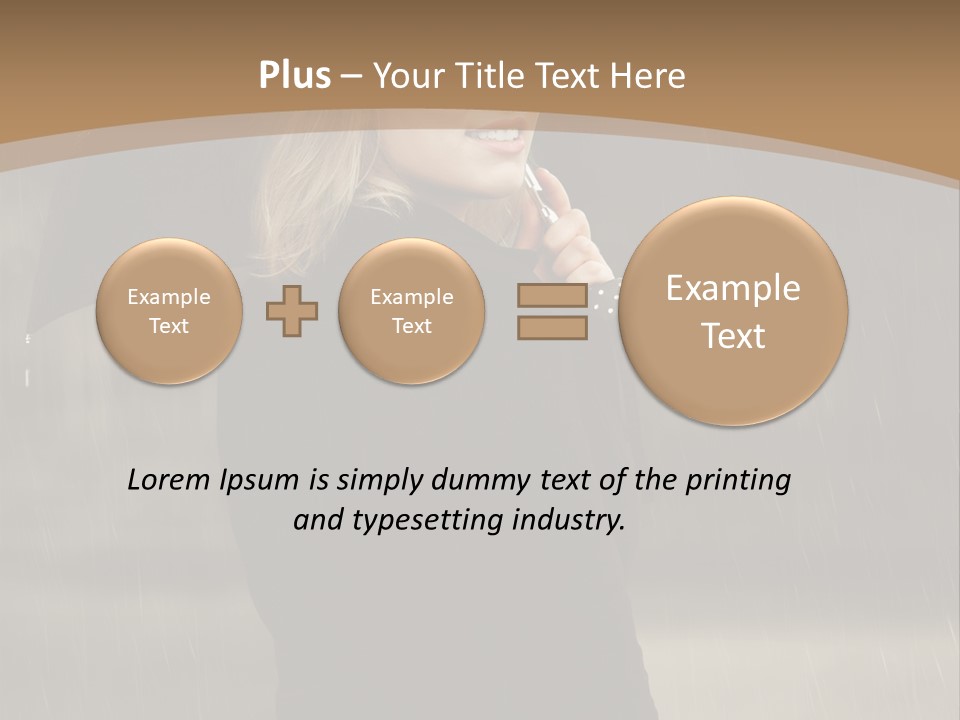 Outdoor Model Thoughtful PowerPoint Template