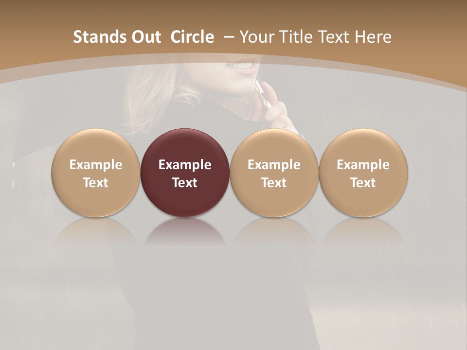 Outdoor Model Thoughtful PowerPoint Template