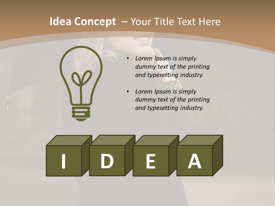 Outdoor Model Thoughtful PowerPoint Template