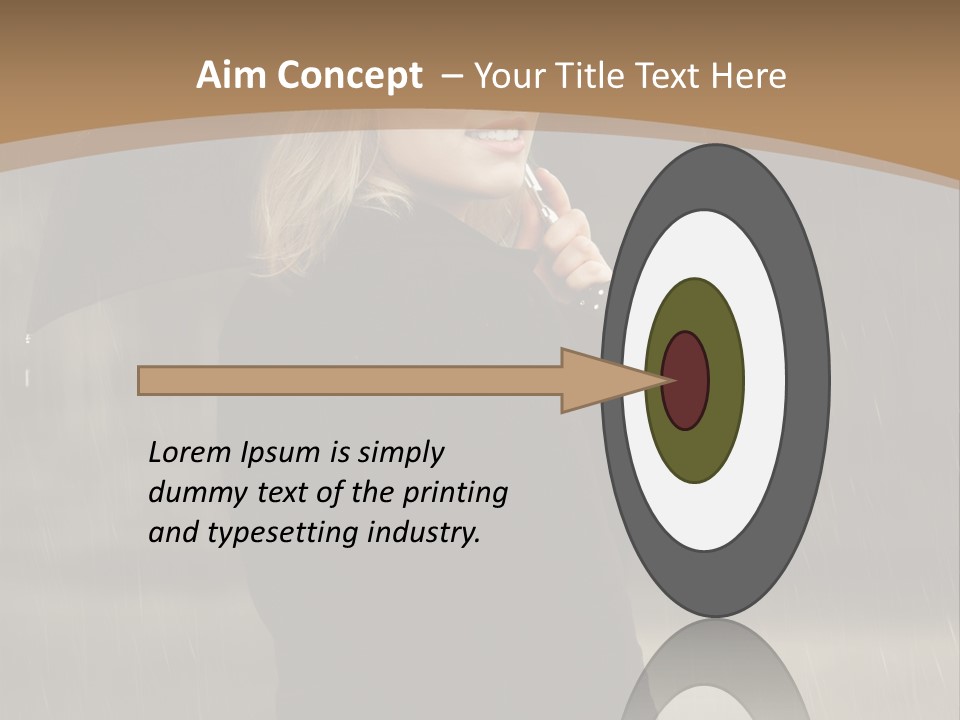 Outdoor Model Thoughtful PowerPoint Template