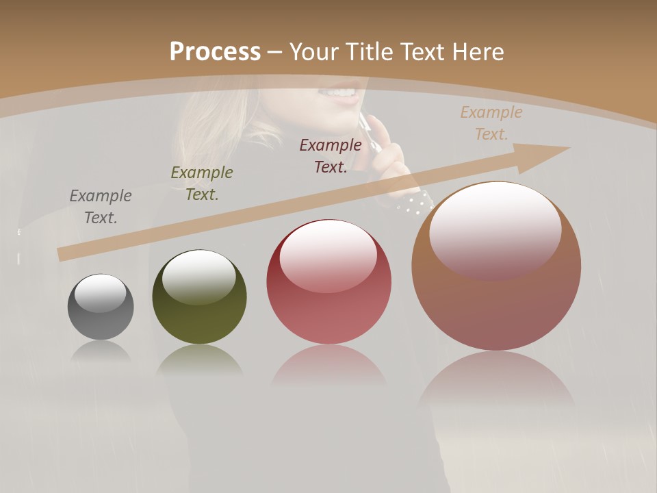 Outdoor Model Thoughtful PowerPoint Template