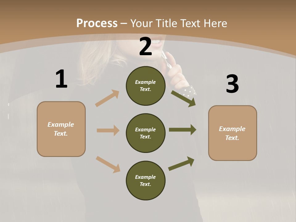Outdoor Model Thoughtful PowerPoint Template