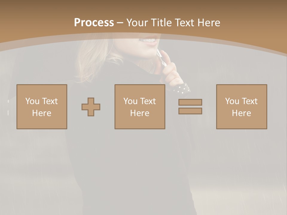 Outdoor Model Thoughtful PowerPoint Template