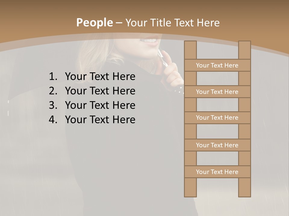 Outdoor Model Thoughtful PowerPoint Template