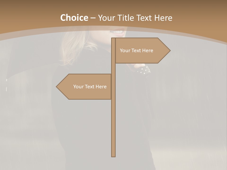 Outdoor Model Thoughtful PowerPoint Template