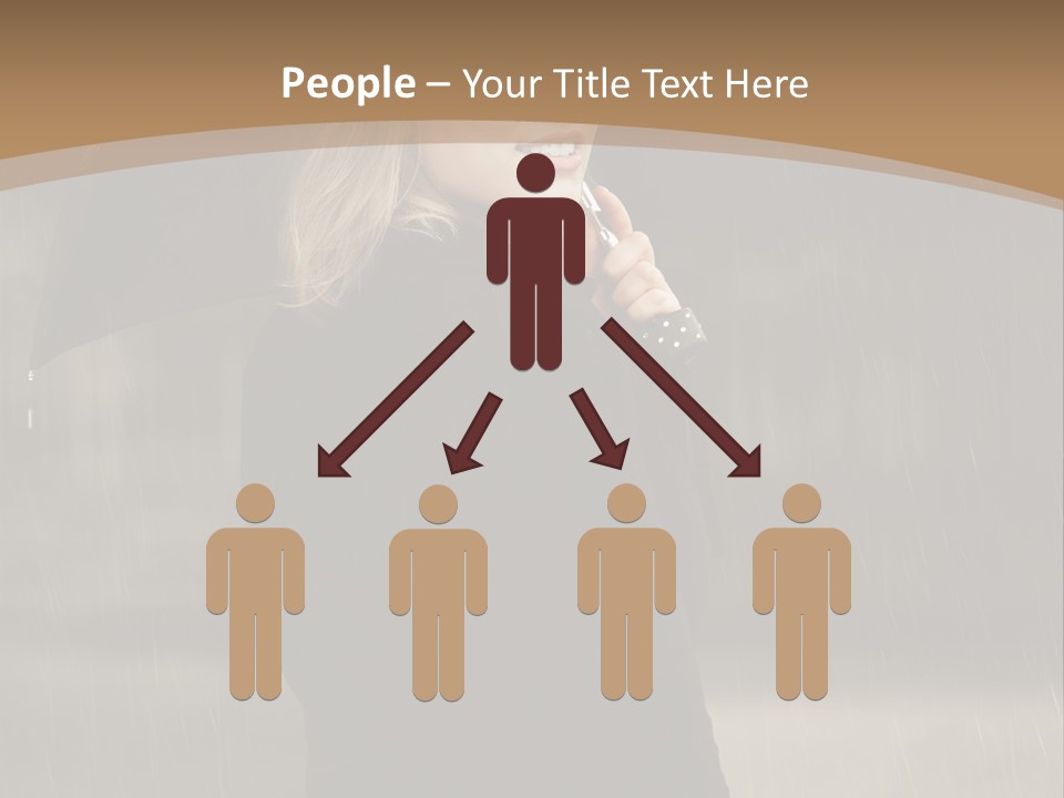 Outdoor Model Thoughtful PowerPoint Template