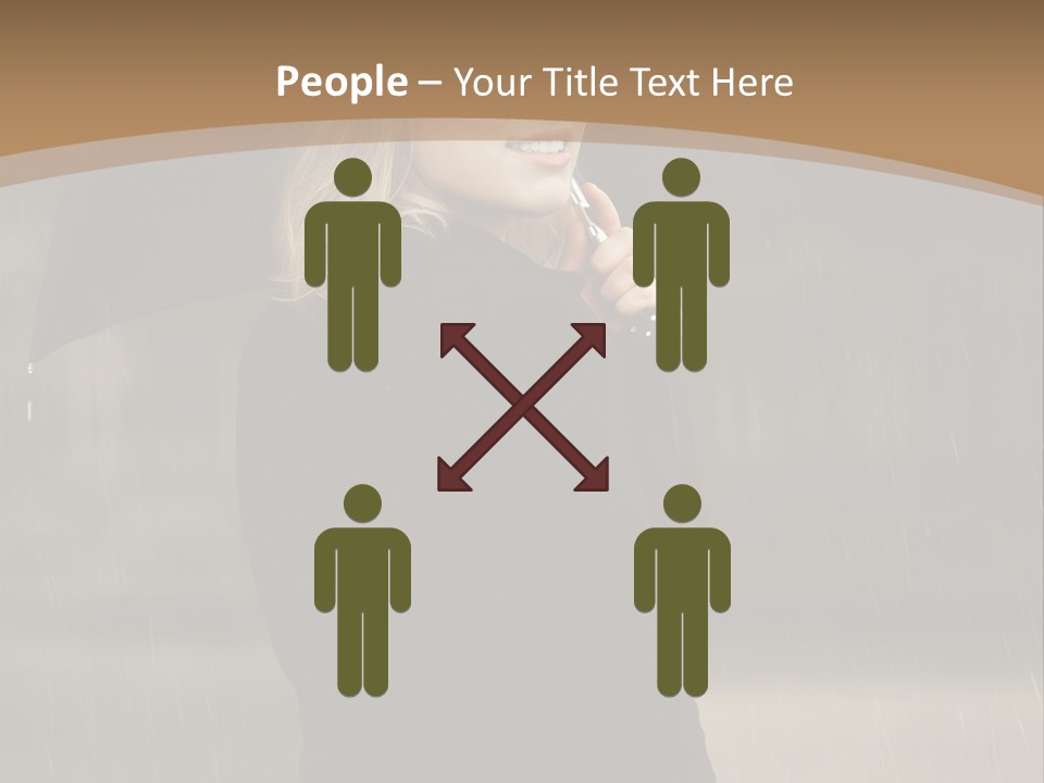 Outdoor Model Thoughtful PowerPoint Template