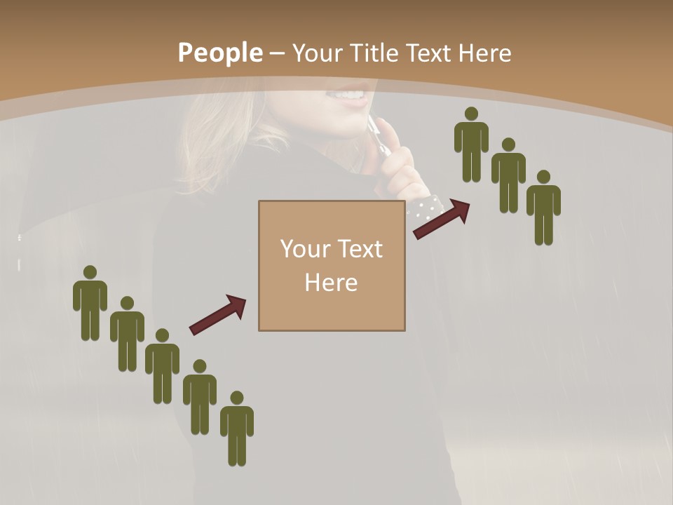 Outdoor Model Thoughtful PowerPoint Template