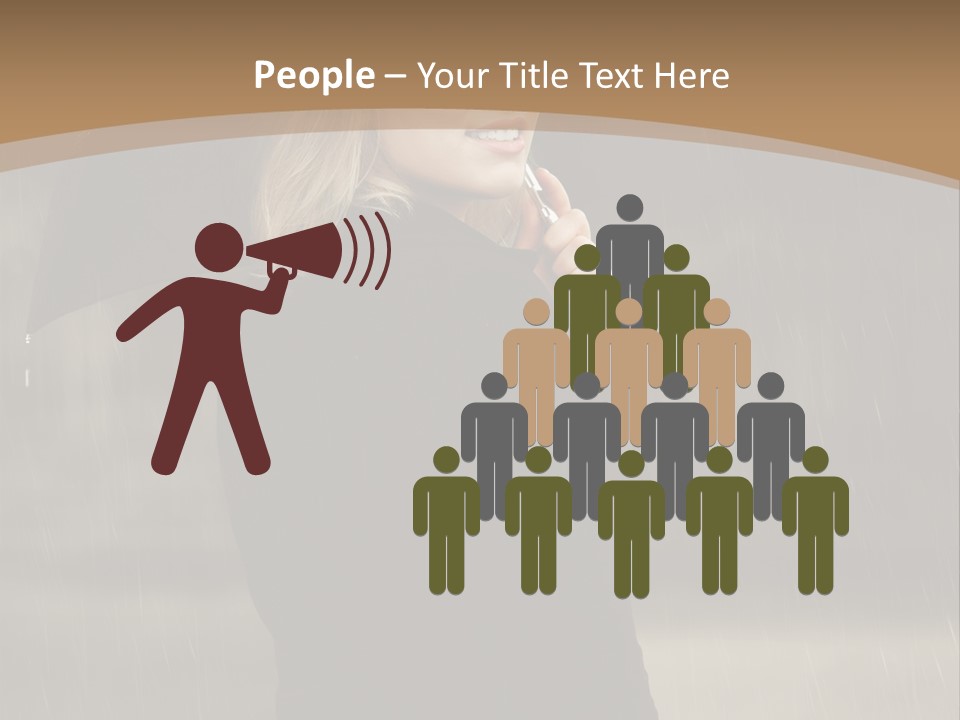 Outdoor Model Thoughtful PowerPoint Template