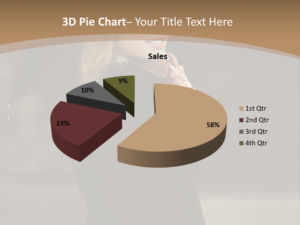 Outdoor Model Thoughtful PowerPoint Template