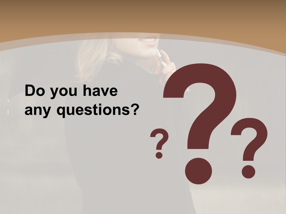 Outdoor Model Thoughtful PowerPoint Template