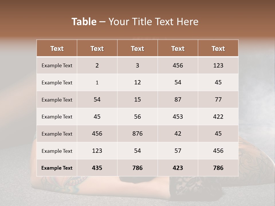 Seductive Lying Paint PowerPoint Template