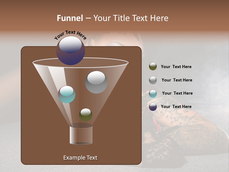 Seductive Lying Paint PowerPoint Template