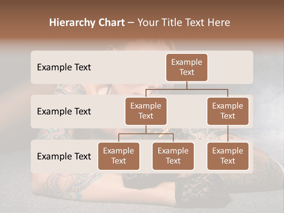 Seductive Lying Paint PowerPoint Template