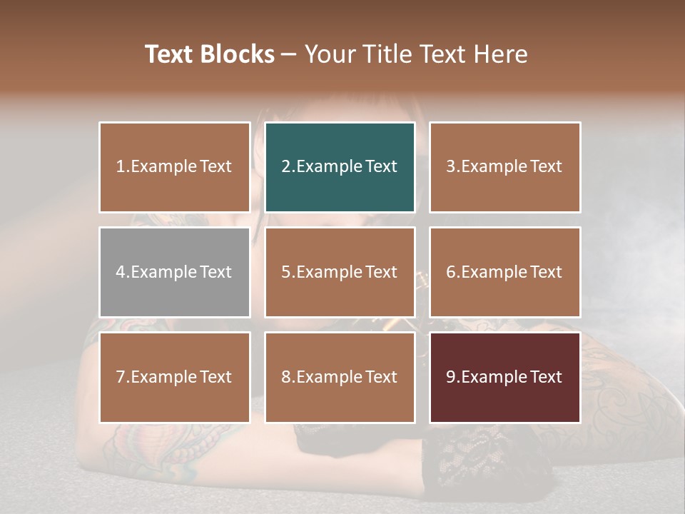 Seductive Lying Paint PowerPoint Template