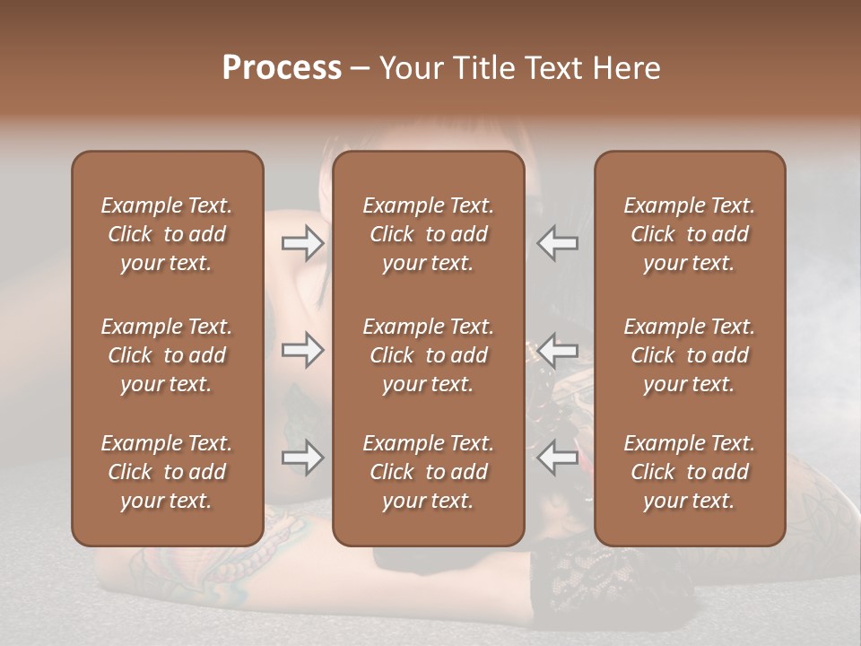 Seductive Lying Paint PowerPoint Template