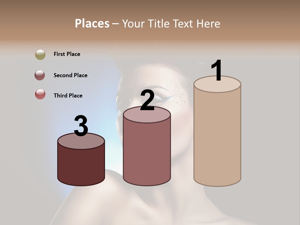 Seductive Sensual Eyes PowerPoint Template