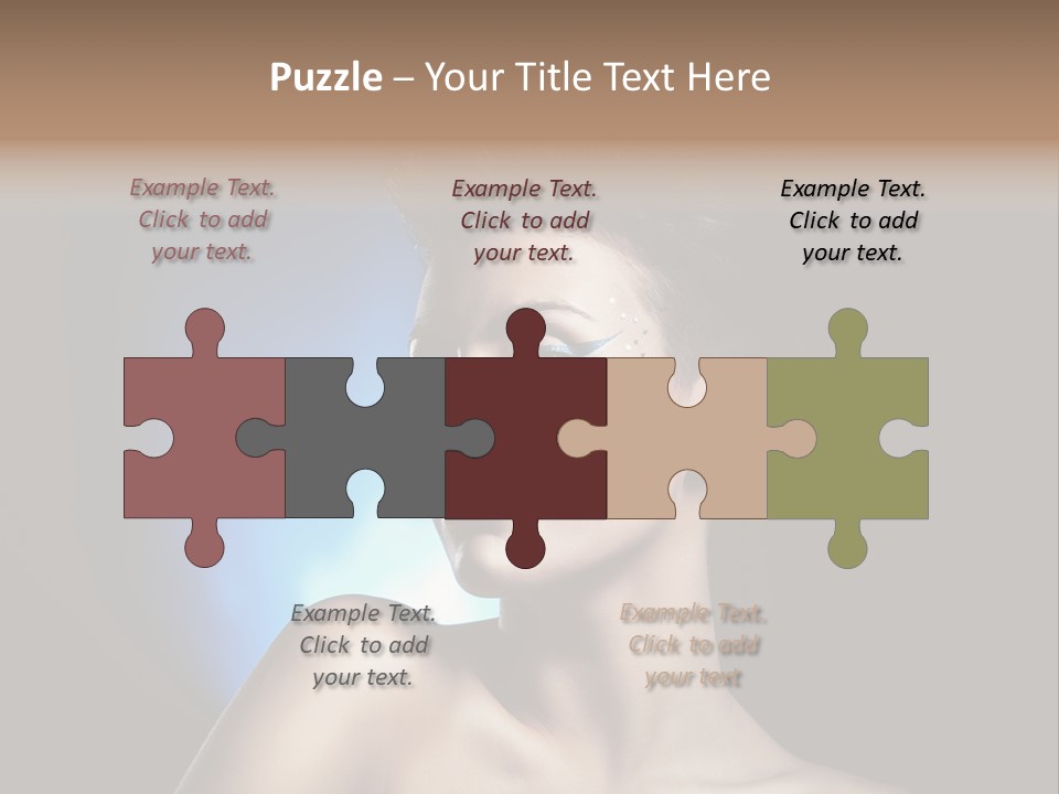 Seductive Sensual Eyes PowerPoint Template