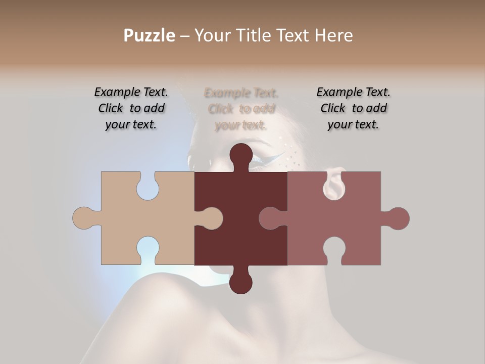 Seductive Sensual Eyes PowerPoint Template