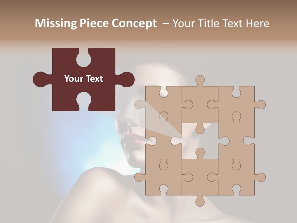 Seductive Sensual Eyes PowerPoint Template