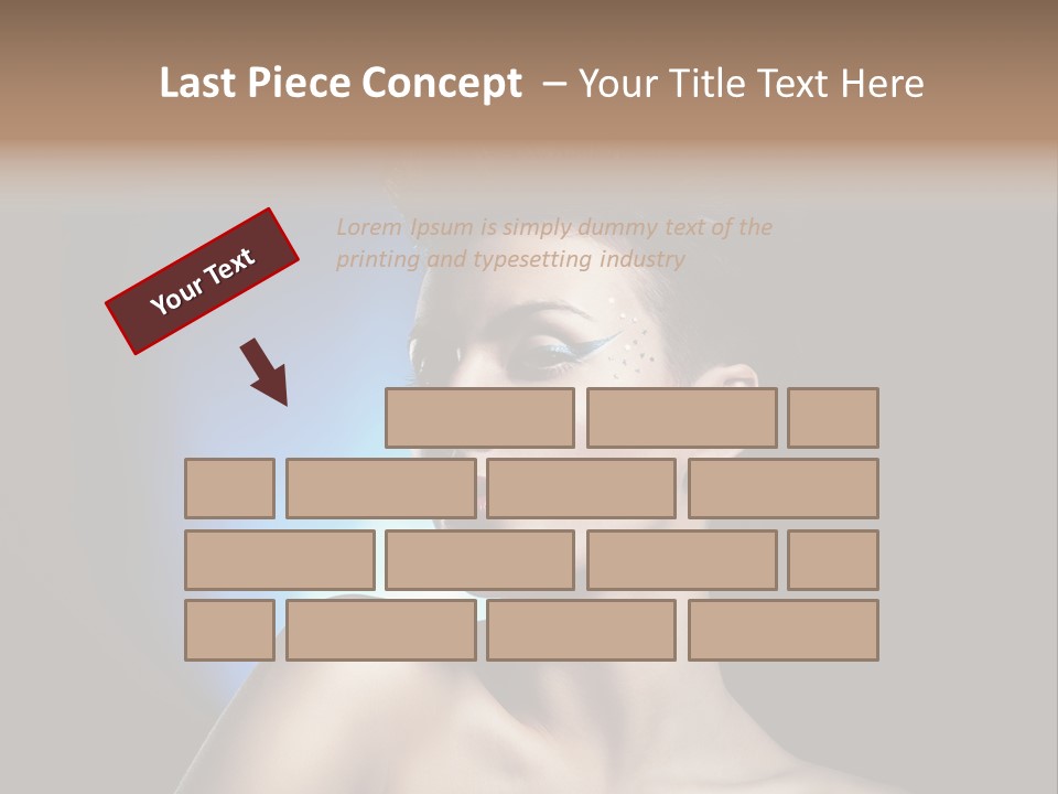 Seductive Sensual Eyes PowerPoint Template