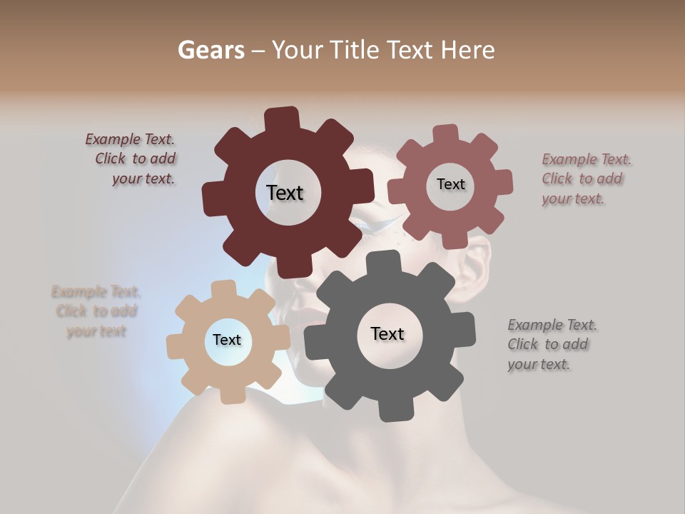 Seductive Sensual Eyes PowerPoint Template