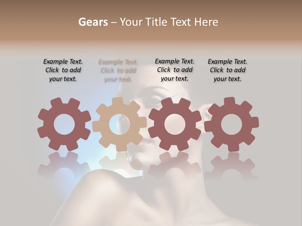 Seductive Sensual Eyes PowerPoint Template