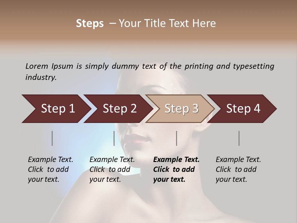 Seductive Sensual Eyes PowerPoint Template