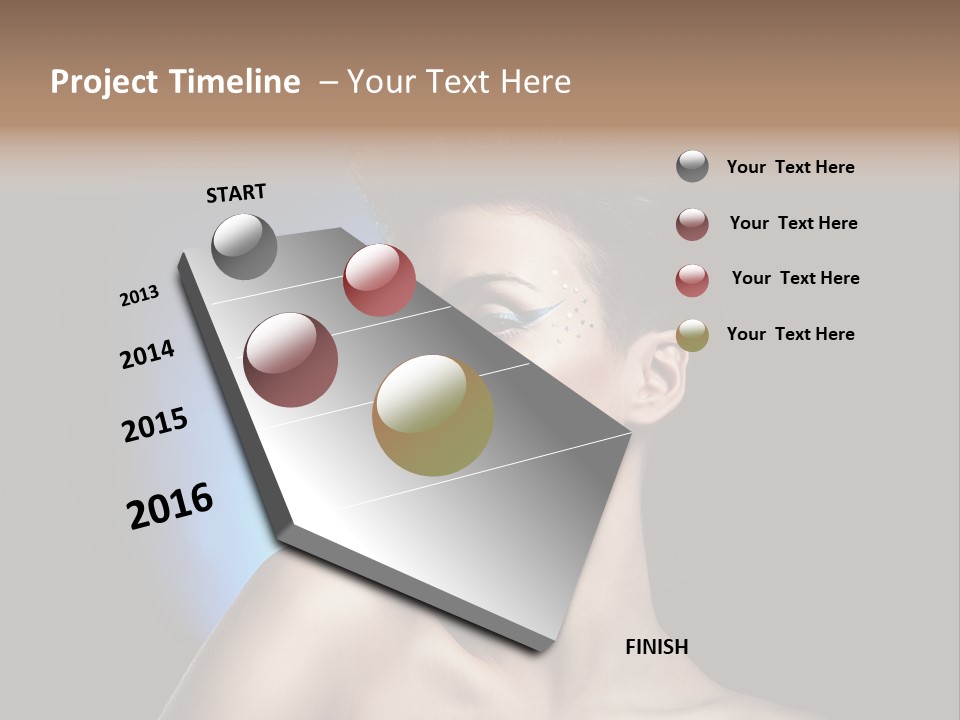 Seductive Sensual Eyes PowerPoint Template