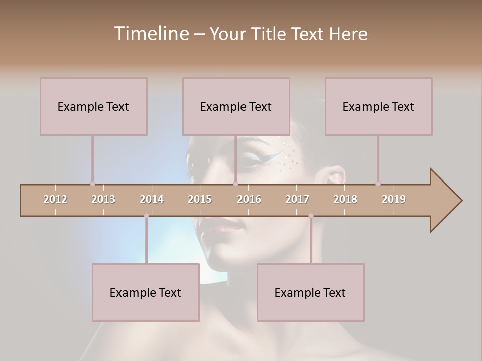 Seductive Sensual Eyes PowerPoint Template
