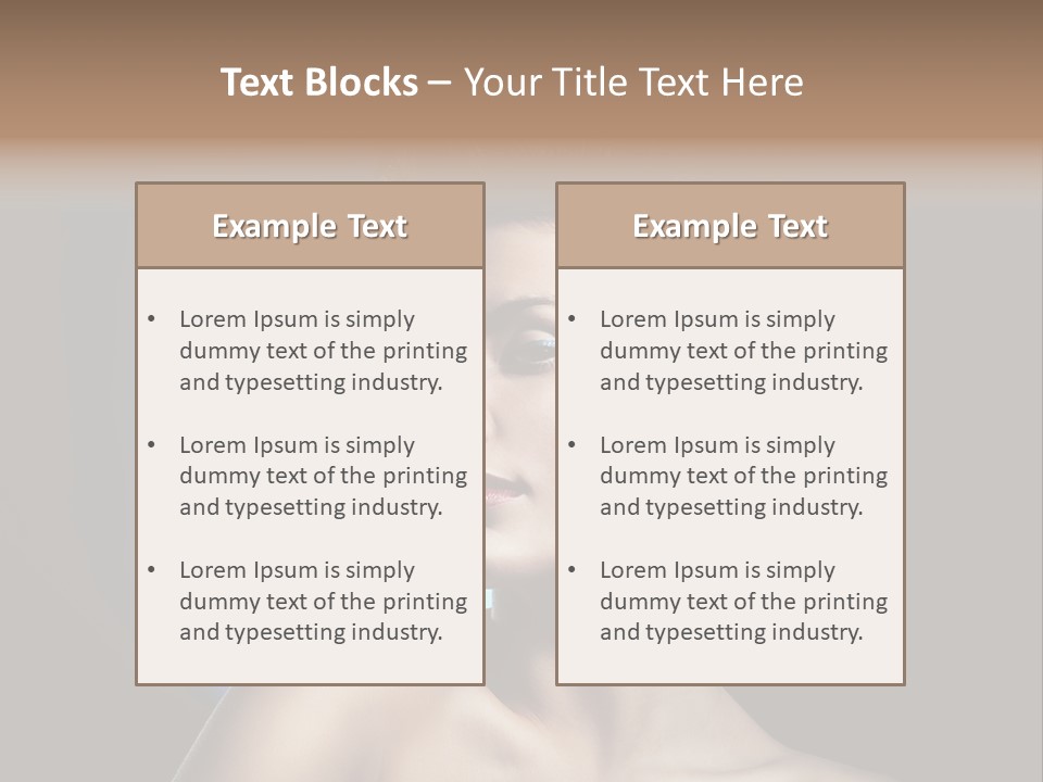 Seductive Sensual Eyes PowerPoint Template