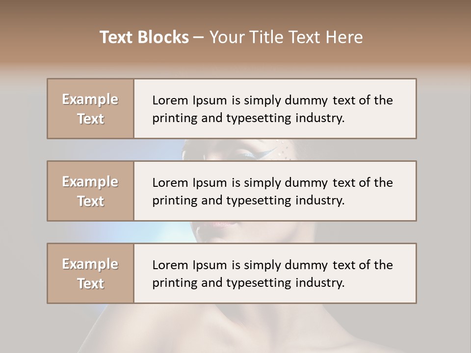 Seductive Sensual Eyes PowerPoint Template