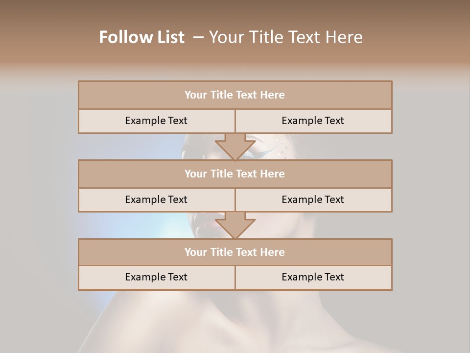Seductive Sensual Eyes PowerPoint Template