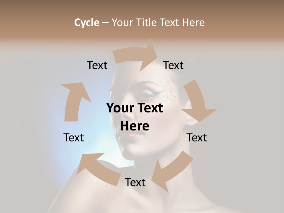 Seductive Sensual Eyes PowerPoint Template