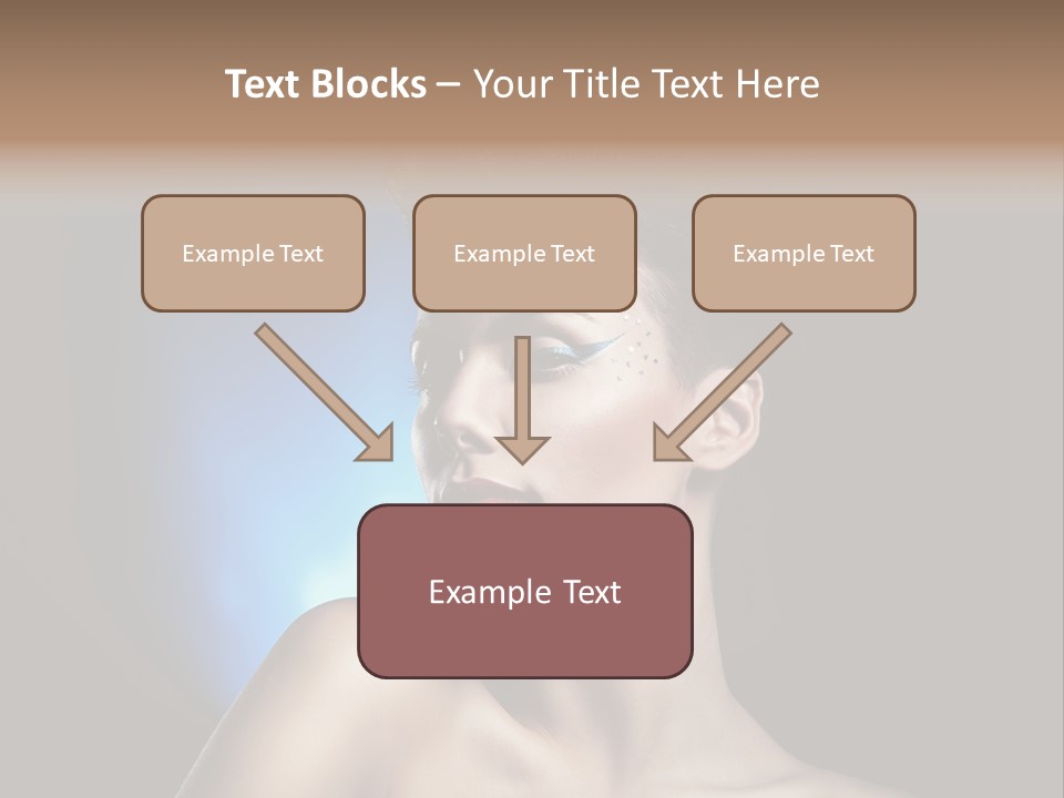 Seductive Sensual Eyes PowerPoint Template