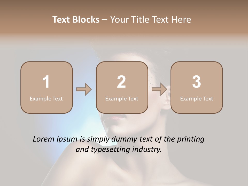 Seductive Sensual Eyes PowerPoint Template