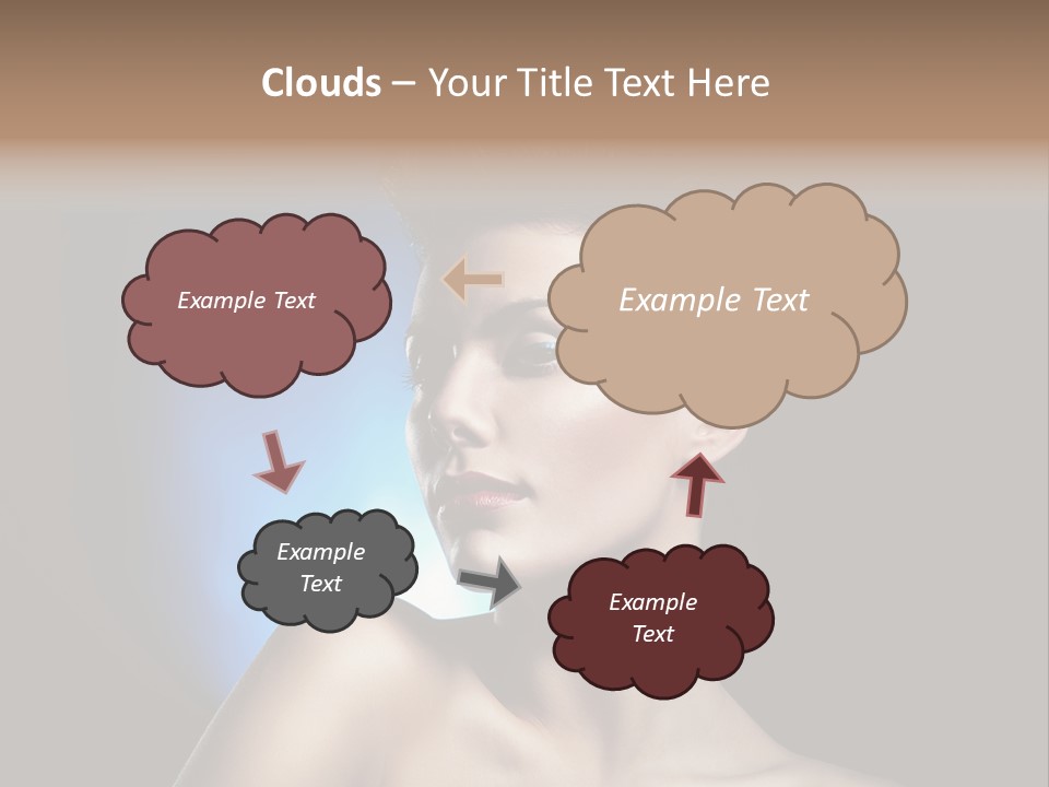 Seductive Sensual Eyes PowerPoint Template