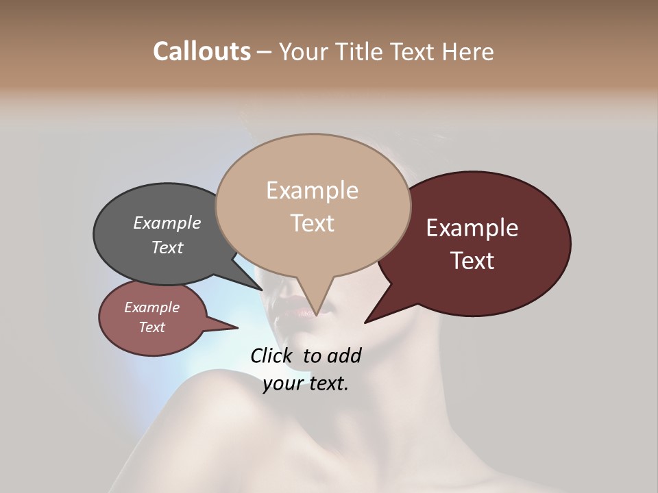 Seductive Sensual Eyes PowerPoint Template