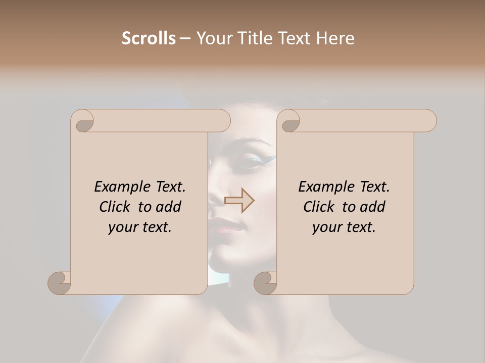 Seductive Sensual Eyes PowerPoint Template
