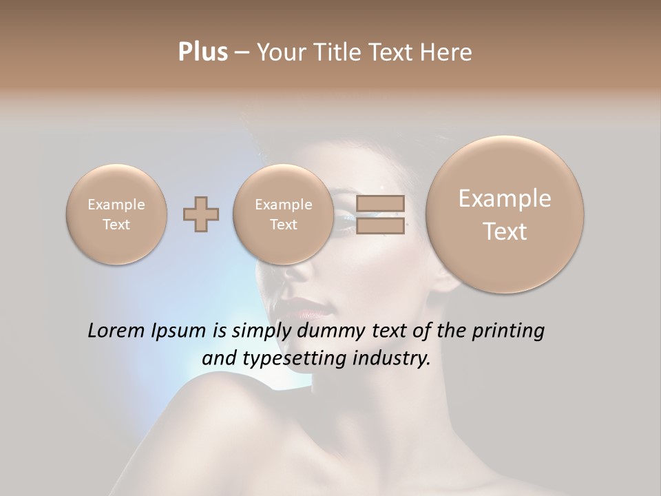 Seductive Sensual Eyes PowerPoint Template