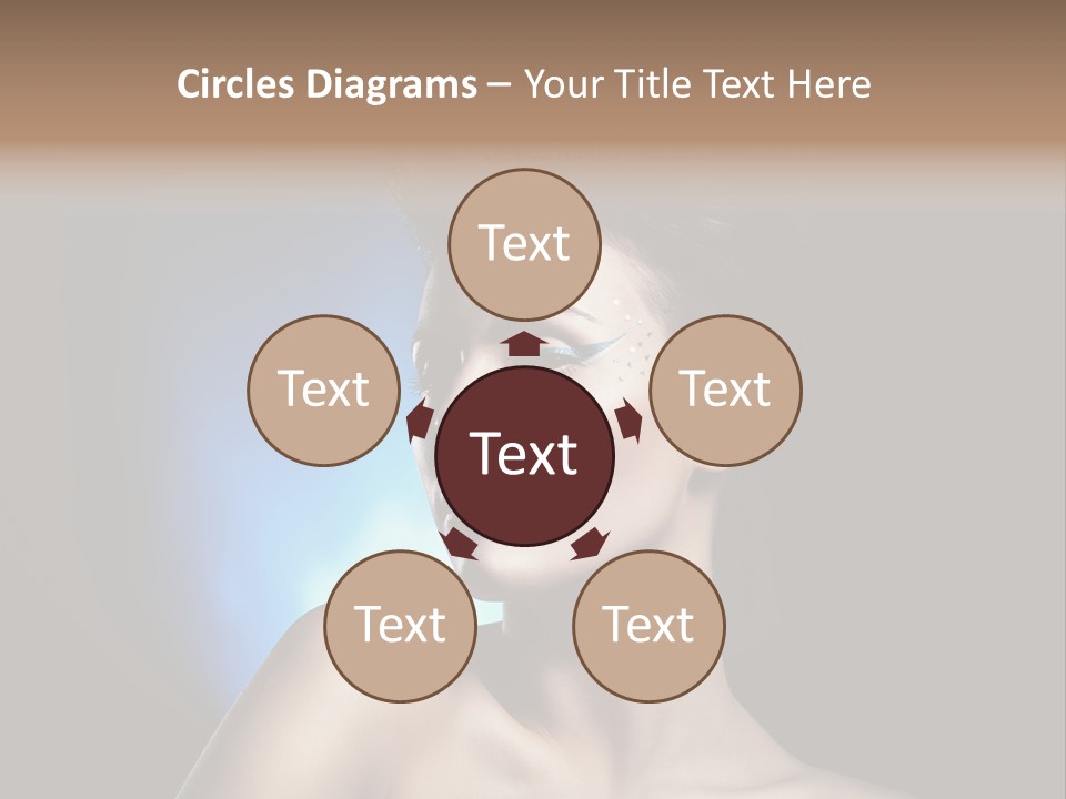 Seductive Sensual Eyes PowerPoint Template