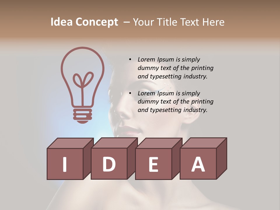 Seductive Sensual Eyes PowerPoint Template