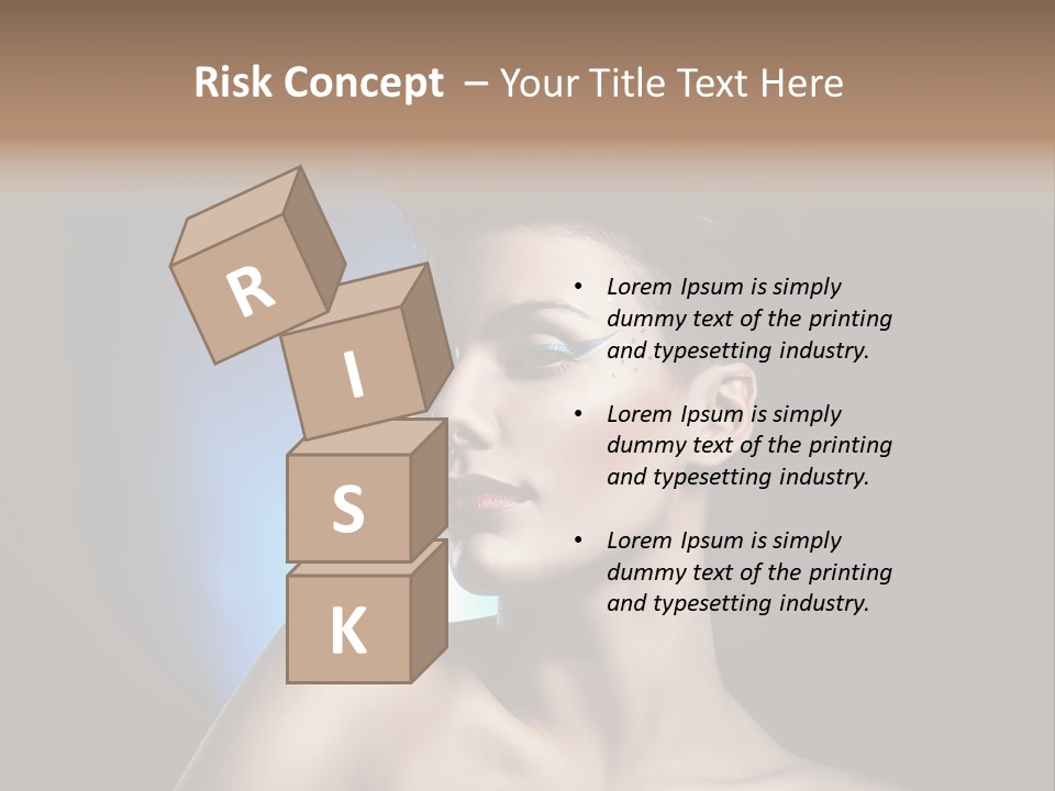 Seductive Sensual Eyes PowerPoint Template