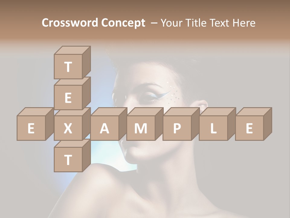 Seductive Sensual Eyes PowerPoint Template