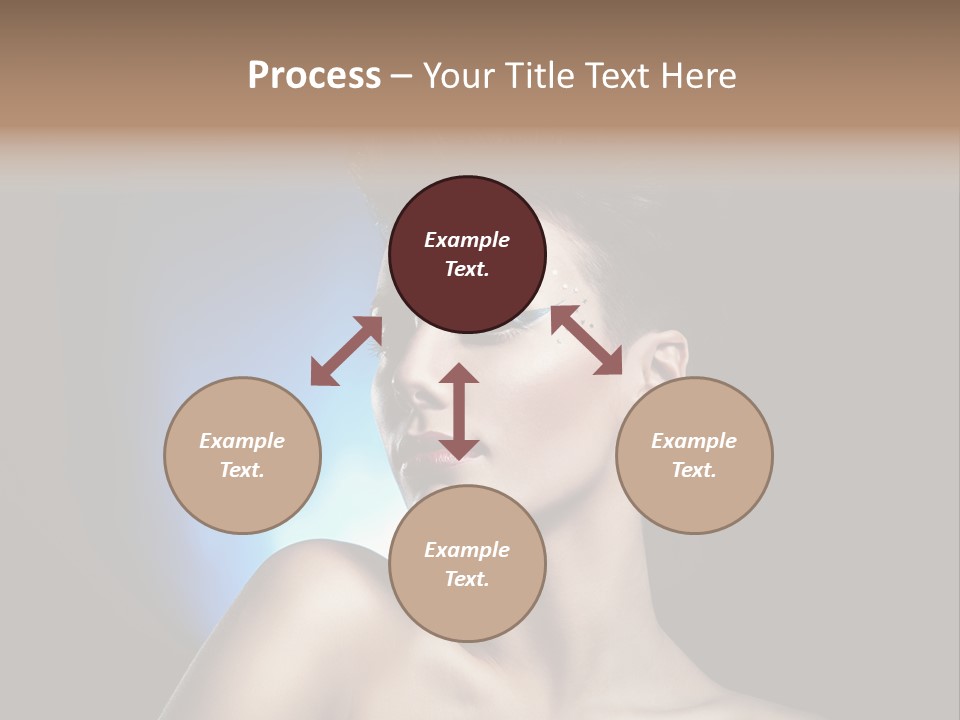 Seductive Sensual Eyes PowerPoint Template