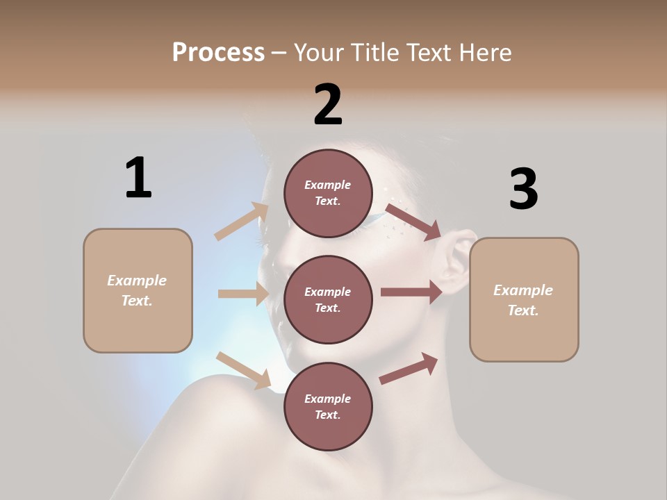 Seductive Sensual Eyes PowerPoint Template
