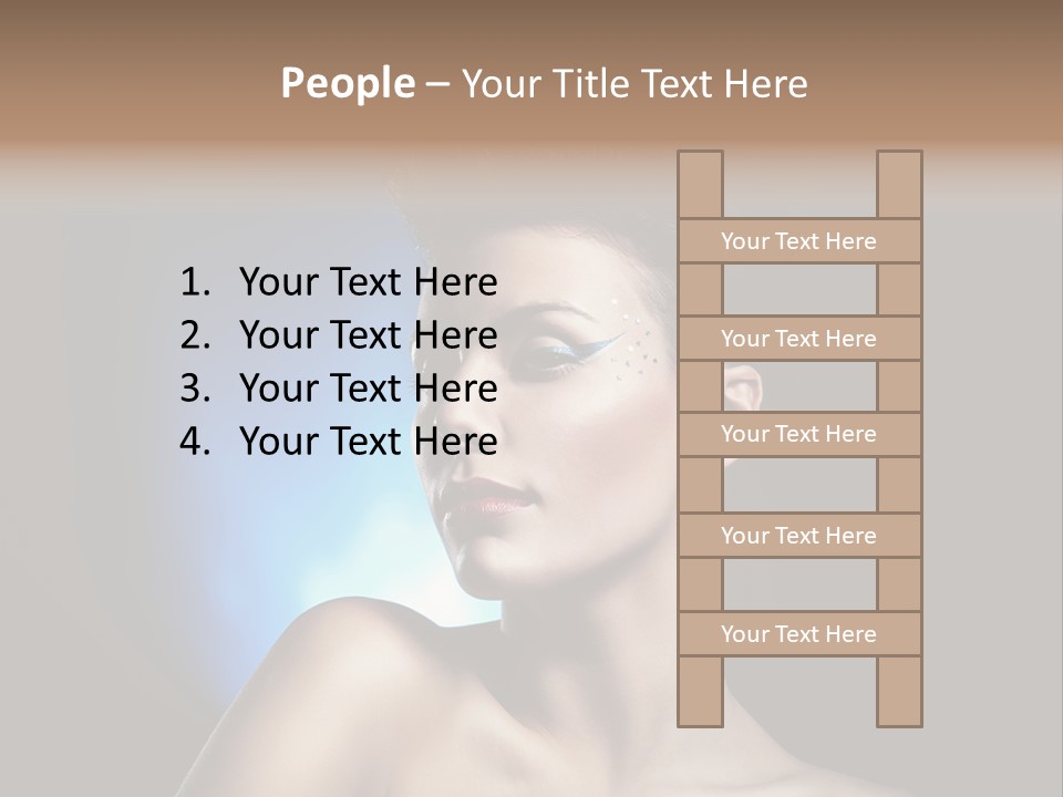 Seductive Sensual Eyes PowerPoint Template