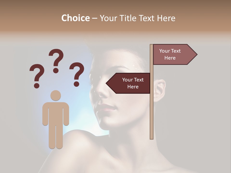 Seductive Sensual Eyes PowerPoint Template