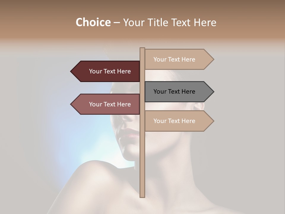 Seductive Sensual Eyes PowerPoint Template
